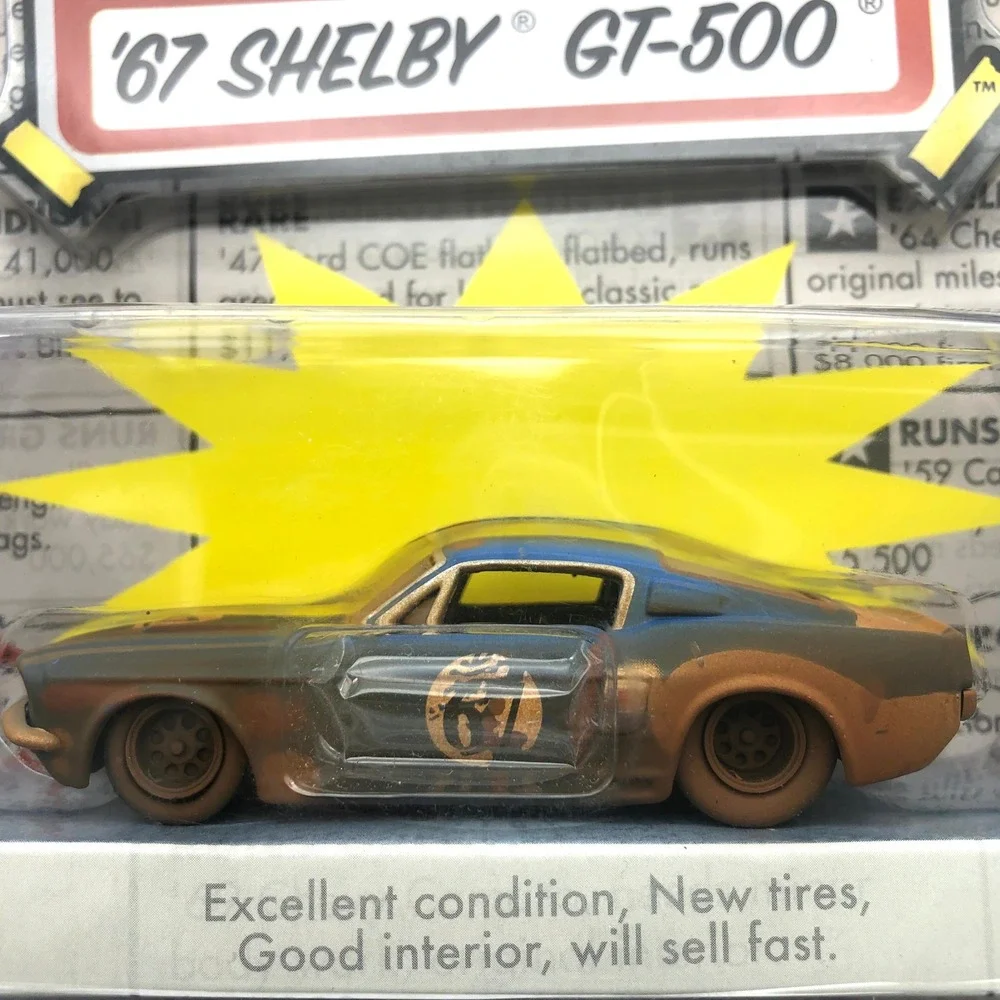 Jada Toys For Sale 1967 67 Shelby GT-500 Rusty Blue 1/64 Diecast Car Rubber Tire